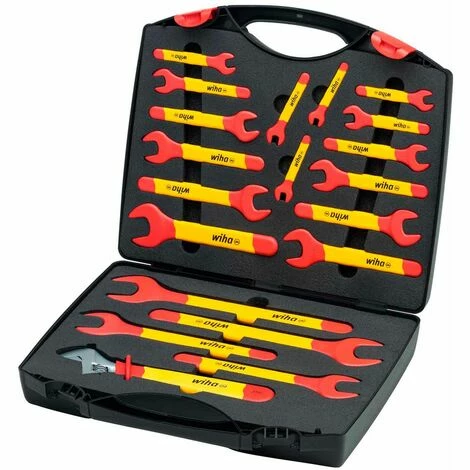 Wiha Einmaul-Gabelschlüssel Set Isoliert 6-32 Mm 20-tlg. In Koffer - 43022 3 Wiha Einmaul-Gabelschlüssel Set Isoliert 6-32 Mm 20-tlg. In Koffer - 43022