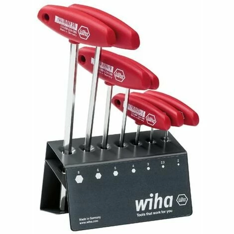 WIHA Sechskantschraubendreher 7-teilig Quergriff Mit W 3 WIHA Sechskantschraubendreher 7-teilig Quergriff Mit W