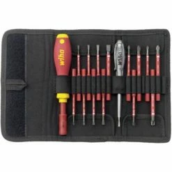 WIHA SlimVario Starter Set 16-teilig VDE - Klingenstecksystem In Rolltasche