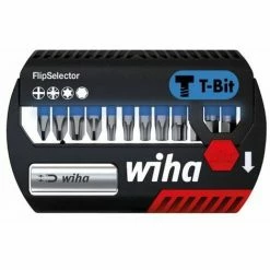 WIHA Bit Set FlipSelector T-Bits. 25 Mm. 1/4 . 13-teilig.PH.PZ. TX. Sechskant