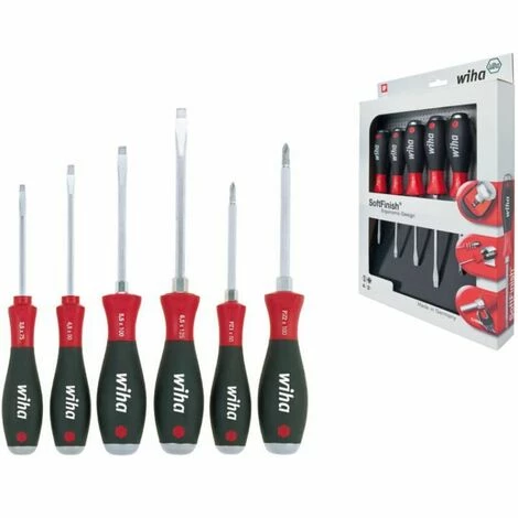 WIHA SoftFinish® Schlitz/Pozidriv Schraubendrehersatz. 6-tlg. WIHA SoftFinish® Schlitz/Pozidriv Schraubendrehersatz. 6-tlg. -WIHA Shop 30438942 1