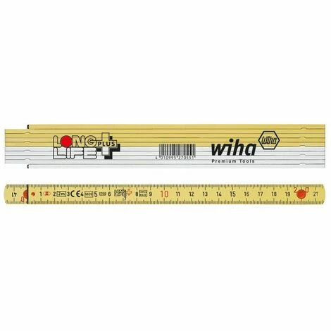 Wiha Longlife Plus Gliedermaßstab, 2 m, metrisch, 10 Glieder () - 27055 Wiha Longlife Plus Gliedermaßstab, 2 M, Metrisch, 10 Glieder () - 27055 -WIHA Shop 3113786 1