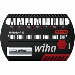 9-tlg. Bit-Set Bitbuddy Phillips Pozidriv Torx TY-Bit 29 Mm Wiha