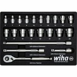 Wiha 44708 Gelenk-Steckschlüsseleinsatz-Set 280 Mm