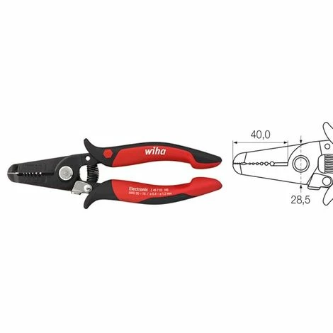 WIHA Abisolierzange Electronic Abisolierstationen 0,4-1,3 mm (35820) 180 mm WIHA Abisolierzange Electronic Abisolierstationen 0,4-1,3 Mm (35820) 180 Mm -WIHA Shop 52884947 1