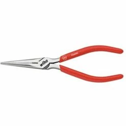WIHA Feinmechaniker-Flachrundzange Classic Mit Schneide Und Öffnungsfeder Gerade Form (36483) 160 Mm