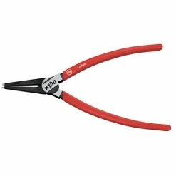 WIHA Sicherungsringzange Classic Mit MagicTips® Für Aussenringe (Wellen) Mit Gerader Form In Blister (36220) A 2, 185 Mm