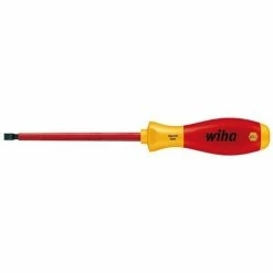 WIHA SCHRAUBENDREHER SOFTFINISH® ELECTRIC SCHLITZ (00828) 6,0 MM X 150 MM VDE GEPRÜFT, STÜCKGEPRÜFT, ERGONOMISCHER GRIFF FÜR KRA