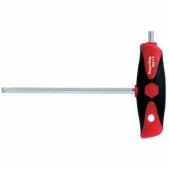 WIHA Stiftschlüssel Mit Quergriff ComfortGrip Sechskant MagicRing® Mit Seitenabtrieb, Mattverchromt (26139) 8 X 200 Mm