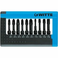 WIHA Witte Combitbox IMPACT, Bitbox Mit 10 Bits Für Akkuschrauber + Aufnahme T/PZ/PH