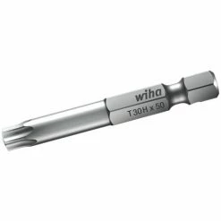 5 Stück Wiha Standard-Bit, Torx, Form E 6,3, T6, 50 Mm